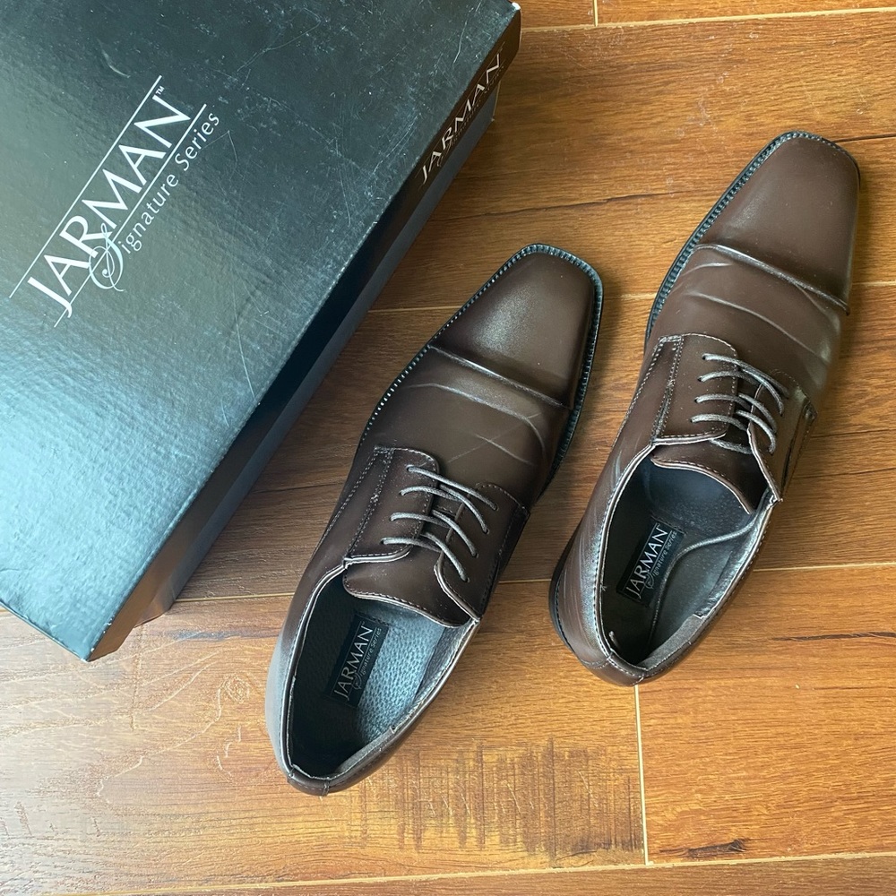 Mens Brown Dress Shoes Jarman Signature Series